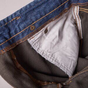1990s Deadstock Charcoal and Denim Blue Rusty Surf Jeans